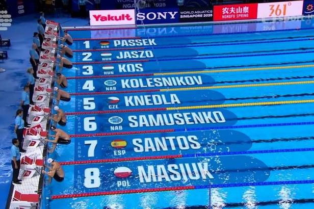 Knedlovi uniklo finále na 50 m znak o jedno místo
