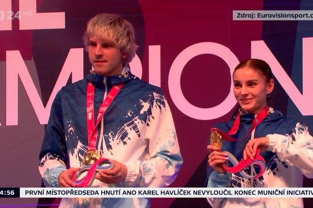 Kubík s Juříčkovou skončili na MS ve skocích na trampolíně pátí