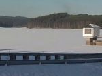 Zamrzlá přehrada Hubenov