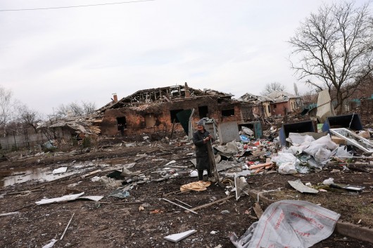 Následky ničivého ruského ostřelování v Kosťantantynivce,  Autor: Violeta Santos Moura,  Zdroj: Reuters