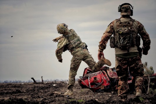 Výcvik ukrajinských vojáků v Donbase,  Autor: Stringer,  Zdroj: Reuters