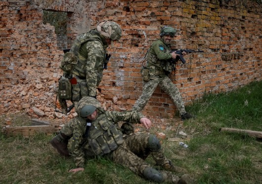 Cvičení ukrajinských vojáků v Žytomyrské oblasti,  Autor: Gleb Garanich,  Zdroj: Reuters