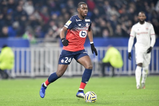 Boukary Soumare z Lille v utkání Ligue 1 s Lyonem