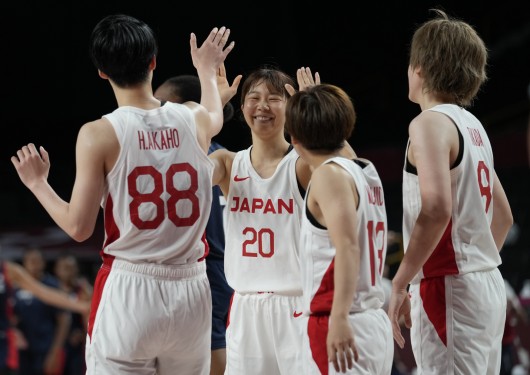 Radost japonských basketbalistek