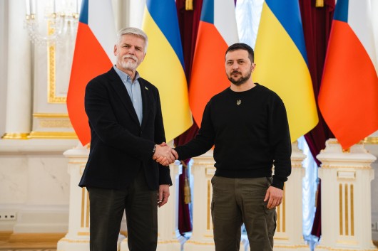 Prezident Petr Pavel se v Kyjevě sešel s ukrajinským kolegou Volodymyrem Zelenským