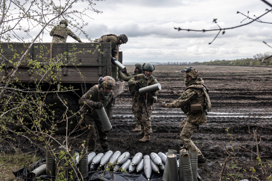 Ukrajinští vojáci u Bachmutu Zdroj: Profimedia